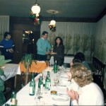 1985, Cena di fine stagione con De Luca Alberto, Fabio Arletti ed Umberta Gibellini