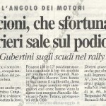 Rally Città di Modena 2007, articolo del Resto del Carlino