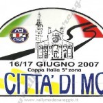 Rally Città di Modena 2007, l'adesivo