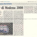 33° Rally Città di Modena 2008, articolo del Resto del Carlino