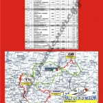 34° Rally Città di Modena 2009, Tabella tempi e distanze e percorso di gara