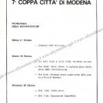 Rally Città di Modena 1978, il programma (2^ parte)