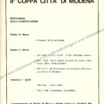 Rally Città di Modena 1979, il programma (2^ parte)