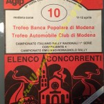 Rally Coppa Città di Modena 1981, elenco iscritti (1^ parte)