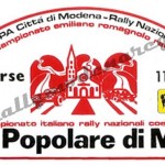 Rally Coppa Città di Modena 1981, l'adesivo