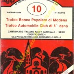 Rally Coppa Città di Modena 1981, il programma (1^parte)