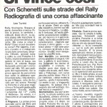 Rally Città di Modena 1983, articolo del Resto del Carlino