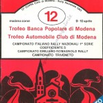 Rally Città di Modena 1983, tabella tempi e distanze (1^ parte)regolamento di gara