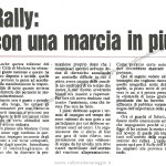 Rally Città di Modena 1984, articolo della Gazzetta di Modena