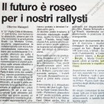 Rally Città di Modena 1984, articolo della Gazzetta di Modena