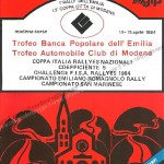 Rally Città di Modena 1984, Tabella tempi e distanze (1^ parte)