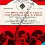 Rally Coppa Città di Modena 1984, elenco iscritti (1^parte)