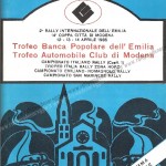 Rally Città di Modena 1985, il programma (1^ parte)