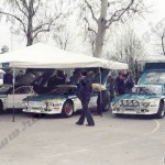 Rally Coppa Città di Modena 1986, i team Tamauto al parco verifiche