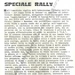 Rally Coppa città di Modena 1986, Giornalino di parrocchia con articolo sul rally (2^ parte)