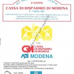Rally Coppa Città di Modena 1991. il programma (1^ parte)