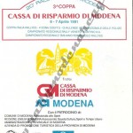 Rally Coppa Città di Modena 1991. elenco iscritti (1^ parte)