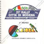 Rally Città di Modena 1992, Il road book