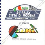 Rally Città di Modena 1992, Classifica finale (1^ parte)