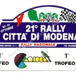 Rally Città di Modena 1992, l'adesivo