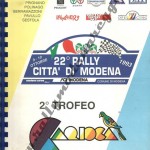 Rally Città di Modena 1993, l'elenco iscritti (1^ parte)