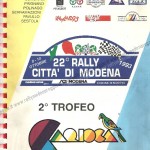 Rally Città di Modena 1993, il radar (copertina)