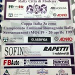 Rally Città di Modena 1997, la classifica finale (1^ parte)