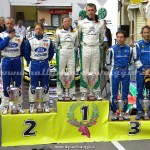 Rally Appennino Reggiano 2012, podio con i primi tre equipaggi classificati