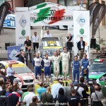 Rally Appennino Reggiano 2012, podio con i primi tre equipaggi