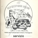 Rally Appennino Reggiano 1980, ordine di servizio