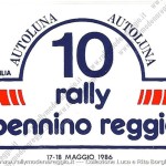 Rally Appennino Reggiano 1986, l'adesivo