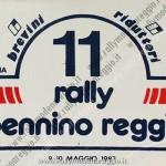 Rally Appennino Reggiano 1987, l'adesivo