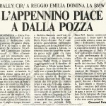12° Rally Appennino Reggiano 1988, Articolo di giornale