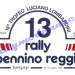 13° Rally Appennino Reggiano 1989, l'adesivo