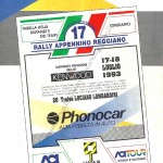 17° Rally Appennino Reggiano 1993, tabella tempi e distanze (1^ parte)
