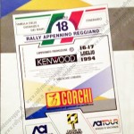 18° Rally Appennino Reggiano 1994, tabella tempi e distanze (1)