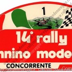 Rally Appennino Modenese 1993, targa di gara Pelloni-Casari